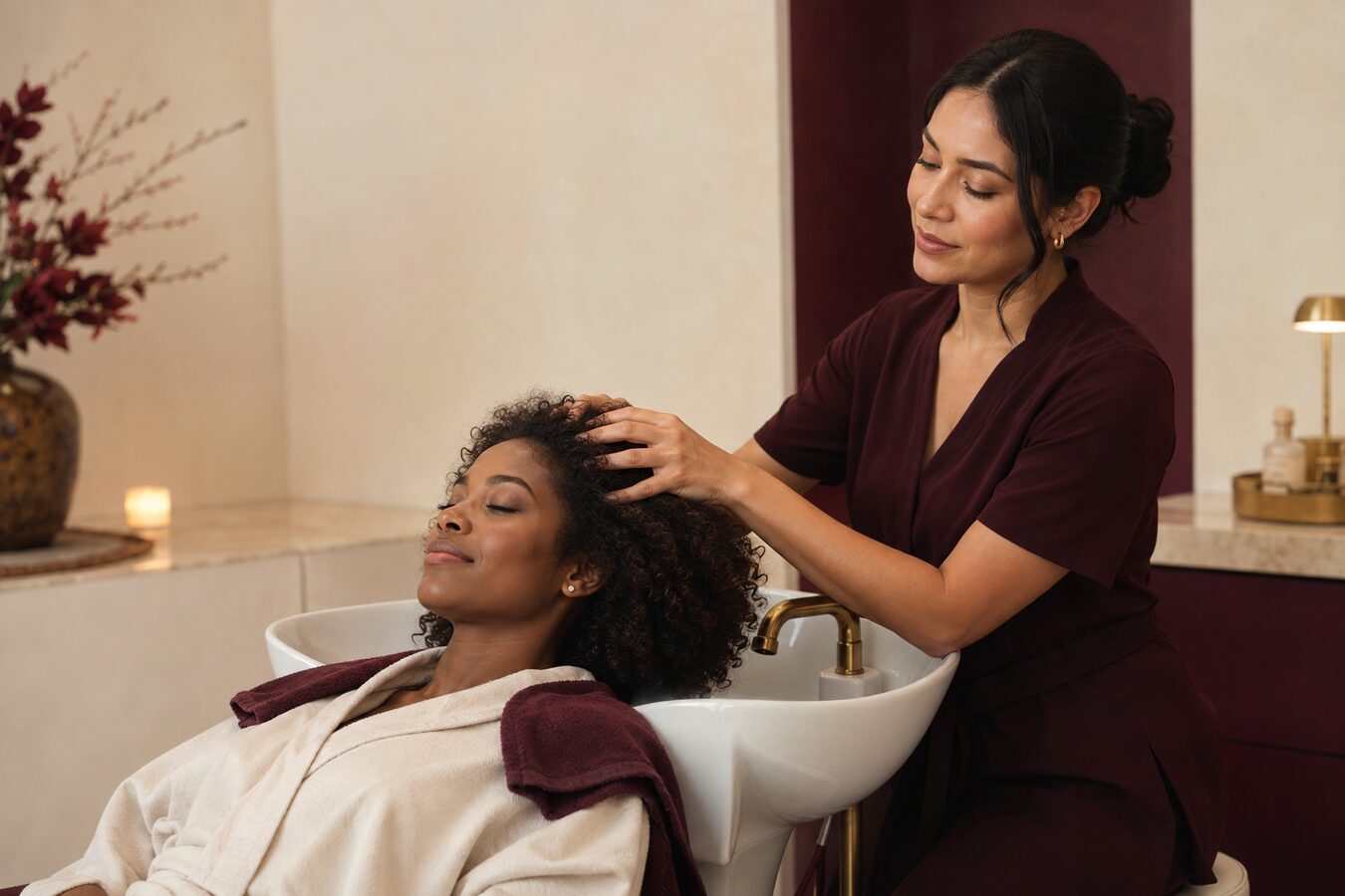 A relaxing scalp treatment add-on